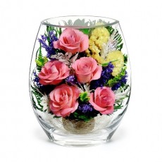 "NaturalFlowers" Арт:EHRp-02 цветы в стекле